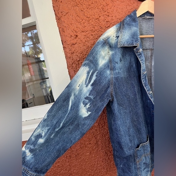 Bill Blass Women’s Hand Bleached Jean Jacket, Unsized - Picture 4 of 11